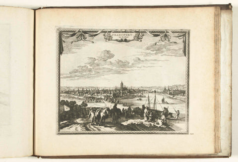 View of Frankfurt am Main, 1726, anonymous, 1726 Canvas Print