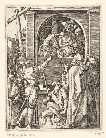 Christ is shown to the people, Marcantonio Raimondi, 1510 - 1515 Canvas Print