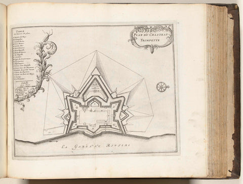 Map of Château Trompette, c. 1693-1696, anonymous, 1693 - 1696 Canvas Print