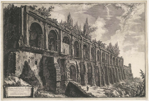 Temple of Hercules Victor at Tivoli, Giovanni Battista Piranesi, 1748 - 1778 Canvas Print