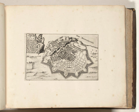 Map of Nice, 1693, anonymous, 1693 Canvas Print