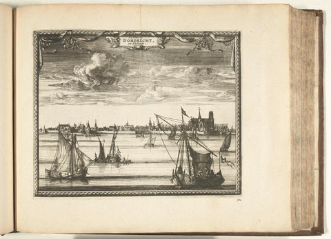 View of Dordrecht, 1726, anonymous, 1726 Canvas Print