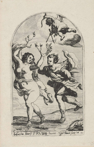 Apollo en Daphne, Willem Panneels, 1631 Canvas Print