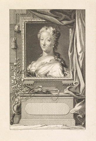 Portrait of Anna of Hanover, Reinier Vinkeles (I), 1788 Canvas Print