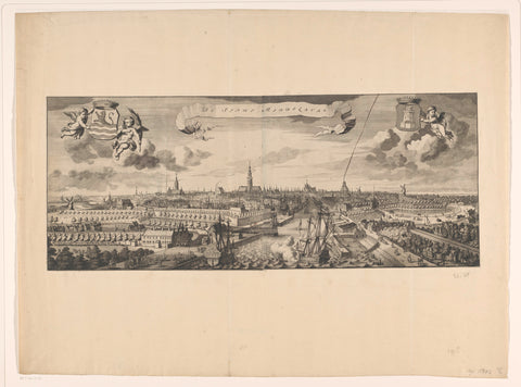 View of Middelburg, anonymous, 1696 Canvas Print