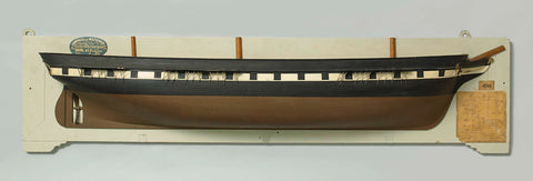 Half Model of a Screw Steamer, Rijkswerf Amsterdam, 1857 Canvas Print