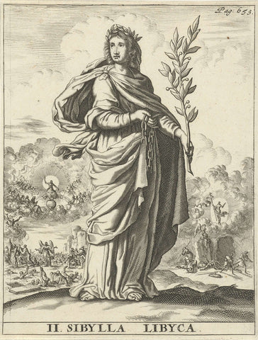 Libyan Sibille, Jan Luyken, 1684 Canvas Print