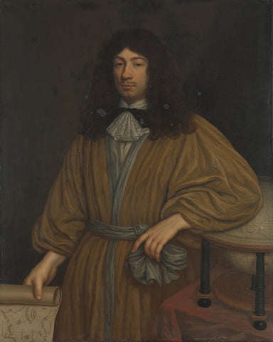 Johan Boudaen Courten (1635-1716), Lord of St Laurens, Schellach and Popkensburg. Councillor of Middelburg and Director of the East India Company, Cornelis Janssens van Ceulen (II), 1668 Canvas Print