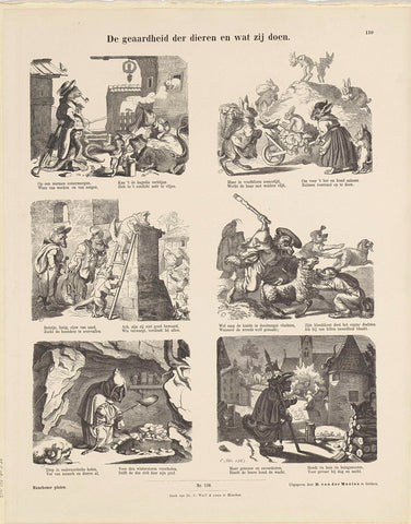 De geaardheid der dieren en wat zij doen, E. Ille, 1863 Canvas Print