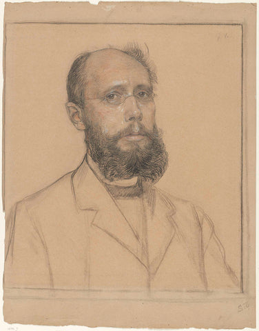 Portrait of Samuel Muller, Jan Veth, c. 1874 - c. 1925 Canvas Print