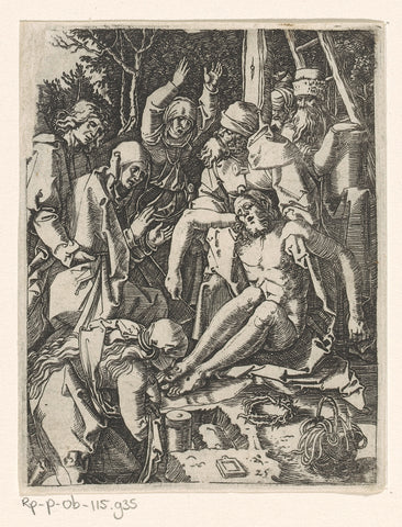 Bewening, Albrecht Dürer, 1511 - 1534 Canvas Print