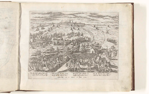 Hagen sermons outside Antwerp, 1566, Frans Hogenberg, 1566 - 1570 Canvas Print