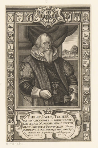 Portret van Philipp Jacob Tucher von Simmelsdorf, Matthias van Sommer, 1659 Canvas Print