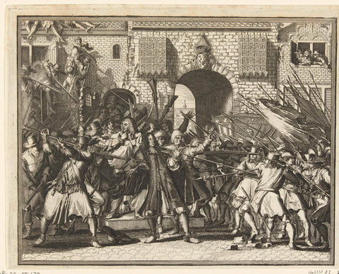 Capture of Johan de Witt, 1672, anonymous, 1672 Canvas Print