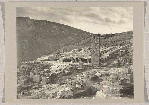 Temple of Apollo at Delphi, anonymous, c. 1895 - c. 1915 Canvas Print