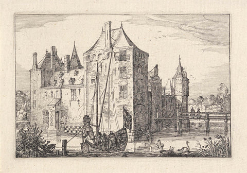 House in Warmond, Claes Jansz. Visscher (II), 1620 Canvas Print