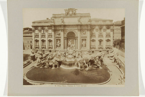 Trevi Fountain in Rome from above, anonymous, c. 1880 - c. 1904 Canvas Print