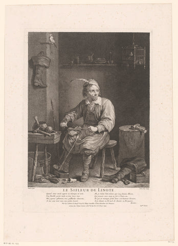 Schoenmaker, Jacques-Philippe Le Bas, 1744 Canvas Print