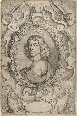 Portrait of Edward Benlowes, Francis Barlow, 1652 Canvas Print