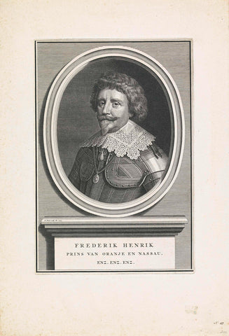 Portrait of Frederick Henry, Prince of Orange, Bernard Picart, 1729 Canvas Print