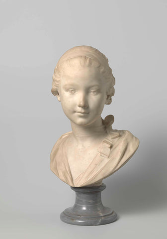 Bust of a girl, , c. 1770 - c. 1780 Canvas Print