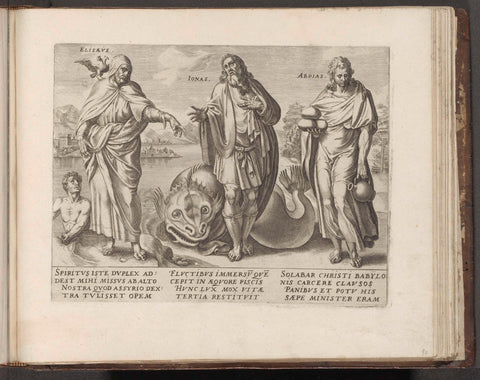 Elisha, Jonah en Obadja, Jan Snellinck (I), 1579 Canvas Print