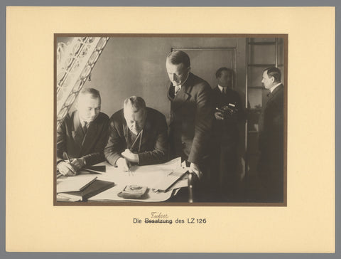 Group portrait of the leading team, anonymous, 1924 Canvas Print