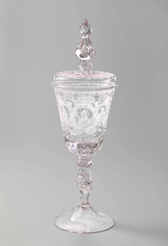 Lidded goblet, anonymous, c. 1750 - c. 1759 Canvas Print