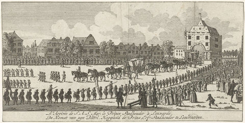 Visit of Willem V to Leeuwarden, 1773, anonymous, 1773 - 1774 Canvas Print