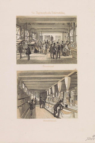 Typographic Exhibition, 1856, Carel Christiaan Antony Last, 1856 Canvas Print