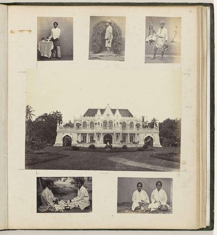 Villa of Raden Saleh and various professions, Woodbury &Page, 1863 - 1866 Canvas Print