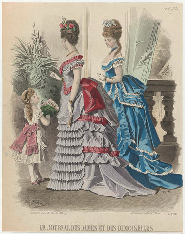 Le Journal des Dames et des Demoiselles, 1873, No. 1120b, A. Bodin, 1873 Canvas Print
