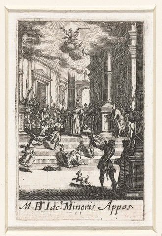 The Martyrdom of James the Less, Jacques Callot, 1632 - 1634 Canvas Print