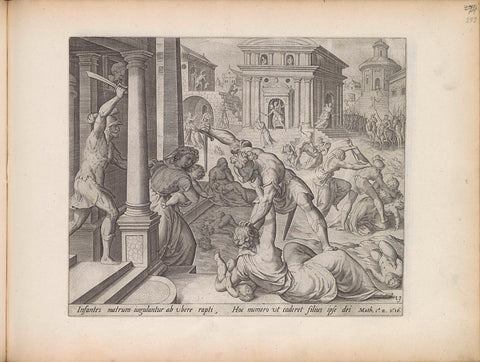 Infanticide at Bethlehem, Johann Sadeler (I), 1643 Canvas Print