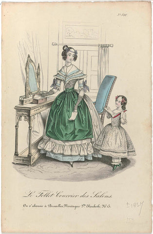 Le Follet Courrier des Salons, editie Brussel, ca. 1837, No. 186, anonymous, c. 1837 Canvas Print