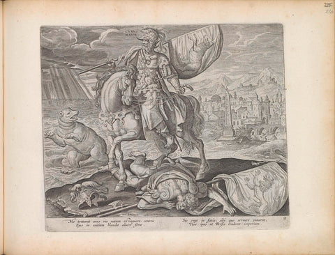 Cyrus as second king from daniel's vision, Adriaen Collaert, 1643 Canvas Print