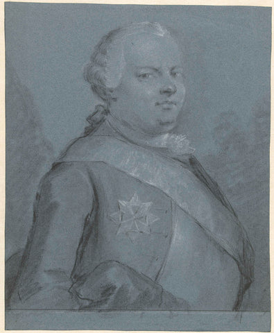 Portret van Lodewijk Ernst Hertog van Brunswijk-Wolffenbüttel, Aert Schouman, 1763 Canvas Print