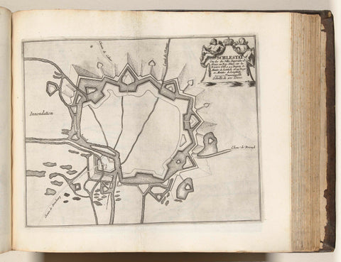 Map of Schlettstadt, ca. 1693-1696, anonymous, 1693 - 1696 Canvas Print