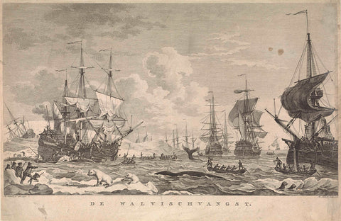 Whaling, 1781, Mathias de Sallieth, 1781 Canvas Print