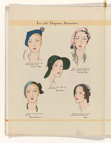 Art - Goût - Beauté, Feuillets de l' elegance féminine, May 1931, No. 129, 11th Year, p. 28, anonymous, 1931 Canvas Print