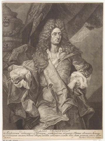 Portret van Simon Schijnvoet, Pieter Schenk (I), 1670 - 1713 Canvas Print