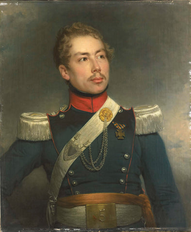 Christian Edouard Fraser (1812-79), Second Lieutenant of the 5th Dragoon Regiment, Charles Howard Hodges, 1834 Canvas Print