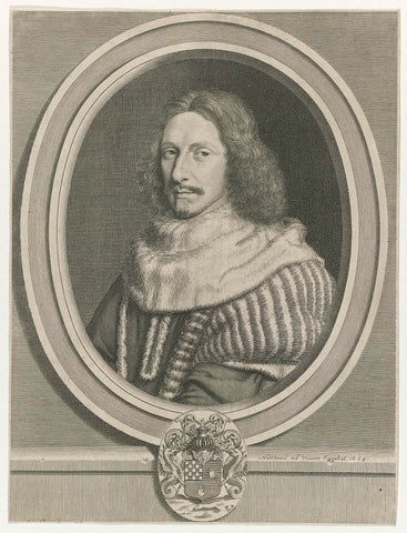 Portret Nicolas Potier de Novion, Robert Nanteuil, 1654 Canvas Print