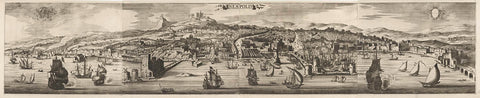 View of Naples, Jan van de Velde (II), 1618 Canvas Print