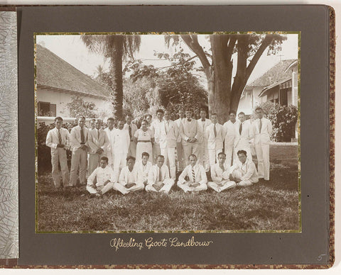 Department of Great Agriculture of the Central Office of Statistics in Batavia, anonymous, 1935 Canvas Print