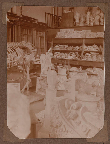 Storage space of plaster models in 1926, 1926 Canvas Print