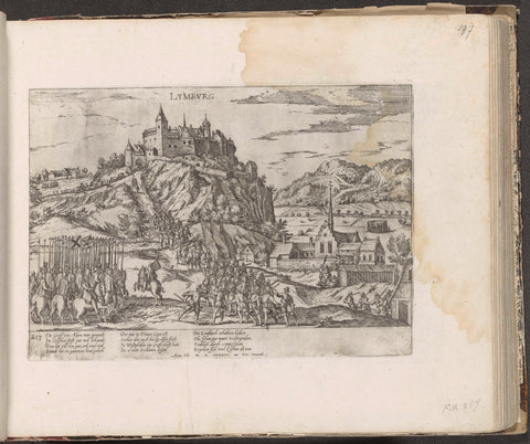 Hohenlimburg in Westphalia for Truchsess won, 1584, Frans Hogenberg, 1587 - c. 1591 Canvas Print