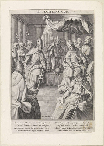 Blessed Hartmann of Bressanone, Raphaël Sadeler (II), 1627 Canvas Print