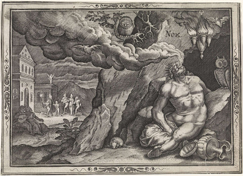 Nacht, anonymous, 1667 - 1736 Canvas Print