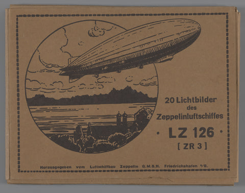 Folder with 20 product photos of the Zeppelin airship LZ 126 [ZR 3], anonymous, 1924 Canvas Print